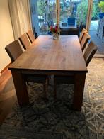 Tafel ruilen: Eikenhouten tafel ( heb rechte, zoek rond), Ophalen, Gebruikt, Minder dan 4 stoelen
