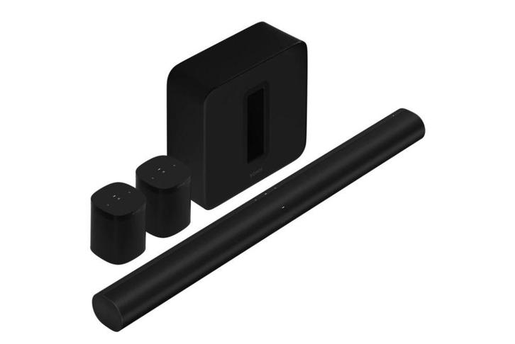 Sonos 5.1.2 Surroundset Arc + Sub + 2xOne SL + in Nieuwstaat, Audio, Tv en Foto, Home Cinema-sets, Zo goed als nieuw, Overige spelers