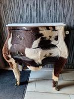 Barok kastje koeien huid, Huis en Inrichting, Slaapkamer | Nachtkastjes, Ophalen, Gebruikt, Hout, 55 tot 70 cm