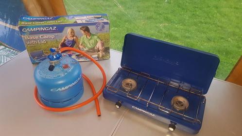 Compleet Campingaz Gasstel + Gasfles 904 + Gasslang, Caravans en Kamperen, Kampeeraccessoires, Zo goed als nieuw, Ophalen of Verzenden