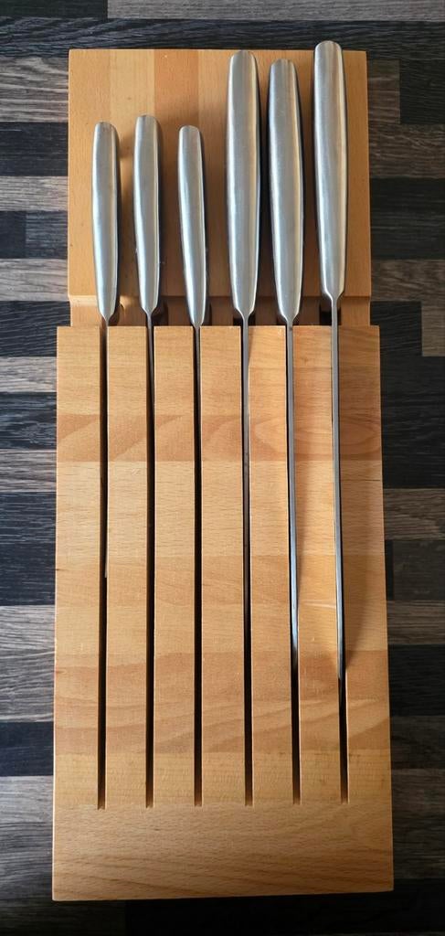 Messenblok. Als nieuw., Ophalen of Verzenden, Zo goed als nieuw, Rvs of Chroom