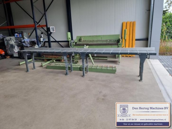 Rollenbaan 2x 3m met aanslag links en rechts zaagmachine, Doe-het-zelf en Verbouw, Gereedschap | Zaagmachines, Gebruikt, Afkortzaag