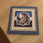 Kerstkaart uil met envelop, Ophalen of Verzenden, Zo goed als nieuw, Kerst, Blanco kaart of Basiskaart