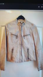 Leer colbert steps, Ophalen of Verzenden, Zo goed als nieuw, Beige