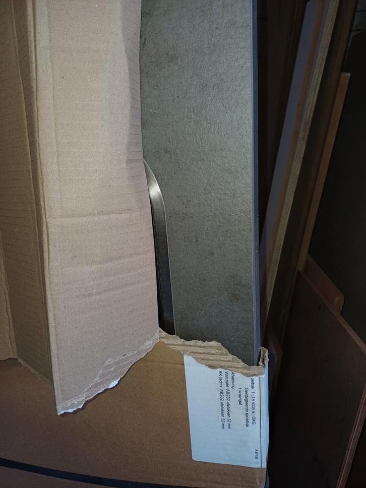 Nieuw Aanrechtblad Grijs Gemêleerd Fineer, Huis en Inrichting, Keuken | Keukenelementen, Nieuw, Minder dan 100 cm, Grijs, Ophalen