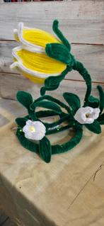 Bloem Lamp met Batterijen, Huis en Inrichting, Lampen | Hanglampen, Stof, Nieuw, Ophalen of Verzenden, Modern