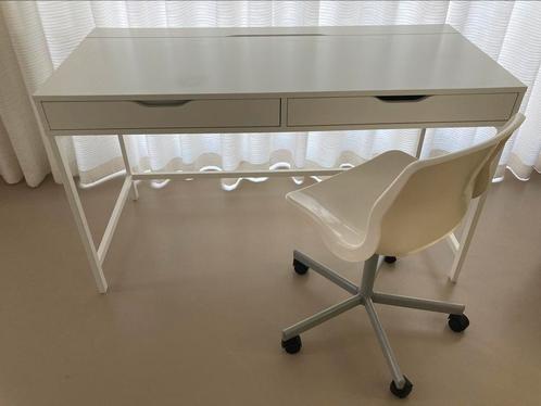 Leuk wit bureau Alex van Ikea, Huis en Inrichting, Bureaus, Zo goed als nieuw, Ophalen