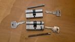 2x Cilinderslot met Sleutels, Ophalen of Verzenden, Gebruikt, Overige materialen, Slot