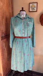 Vintage Jurk maat 46 3XL, Ophalen of Verzenden, Zo goed als nieuw, Groen, Jurk