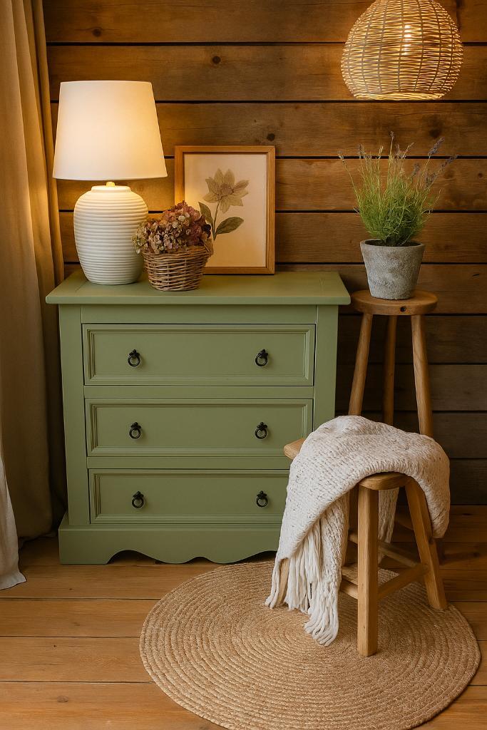 Mooie gezellige sfeervolle Greenstone Olive ladekast, Kinderen en Baby's, Kinderkamer | Commodes en Kasten, Zo goed als nieuw