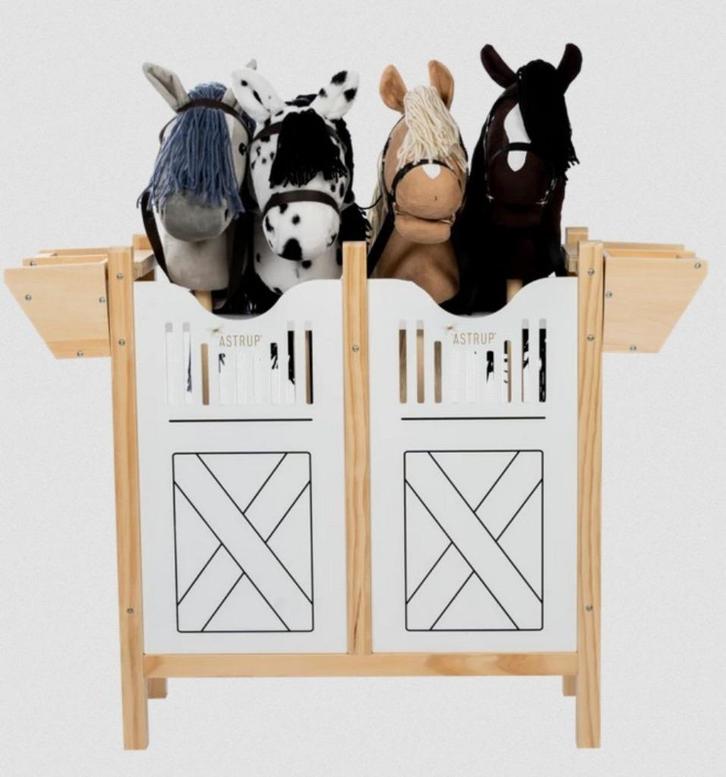 Stokpaardenstal voor 4 Stokpaarden - Veilig & Stijlvol | byA, Kinderen en Baby's, Speelgoed | Hobbelfiguren, Nieuw, Ophalen of Verzenden