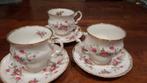Elizabethan Staffordshire Theekopjes en Schotels (3 sets), Ophalen of Verzenden