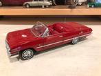 1:24 Chevrolet Impala Cabrio 1963 Welly Rood, Welly, Gebruikt, Ophalen of Verzenden, Auto