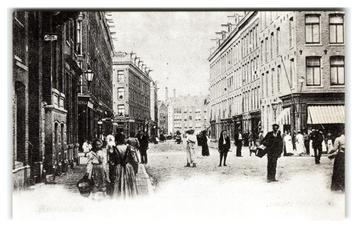 Amsterdam, v.d. Helststraat. Reprint Knoop. Opruimingskaart beschikbaar voor biedingen