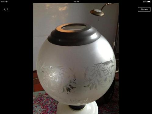 Antieke Witte Staande Lamp Decoratie, Antiek en Kunst, Antiek | Lampen, Ophalen of Verzenden