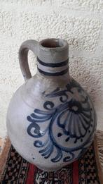 Oude Keulse vaas/kruik, blauw gedecoreerd, Antiek en Kunst, Ophalen