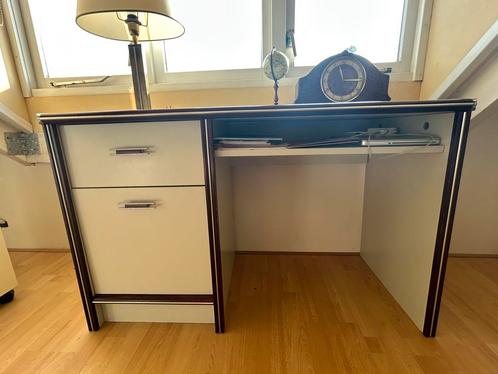 Tienerkamer bureau + ladekast + nachtkastje vintage jaren 80, Huis en Inrichting, Slaapkamer | Complete slaapkamers, Gebruikt