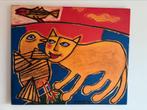 Corneille “le chat orange” zeefdruk limited edition, Ophalen
