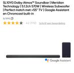 LG soundbar met achterspeakers sl10yg, Ophalen, Zo goed als nieuw