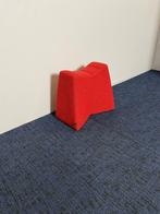 6 x Naughtone Pinch Poef, rode stoffering, design, Ophalen, Hout, Minder dan 50 cm, Gebruikt