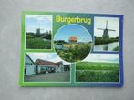 Burgerbrug, slagerij/buurt super/molen, Verzamelen, Ansichtkaarten | Nederland, Verzenden, Gelopen