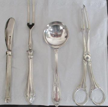 antieke verzilverde bestek delen beschikbaar voor biedingen