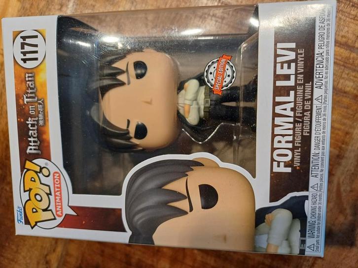 Funko Pop! Attack on Titan – Formal Levi #1171, Verzamelen, Poppetjes en Figuurtjes, Nieuw, Ophalen of Verzenden