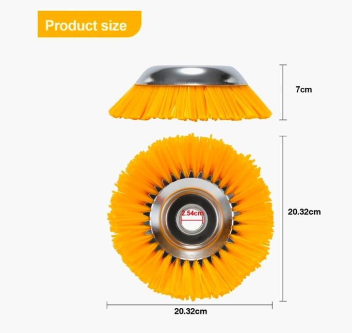 Onkruidborstel, borstelset - Set van 4, Doe-het-zelf en Verbouw, Gereedschap | Overige machines, Nieuw, Ophalen of Verzenden