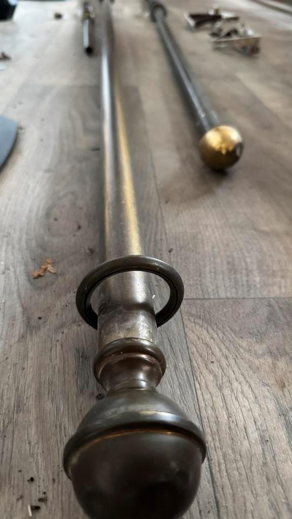 Antieke grodijnrails, rood koper., Antiek en Kunst, Antiek | Overige Antiek, Ophalen