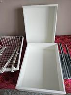 2 dichte lades en 2 mandlades met rails, pax, ikea, Ophalen, Minder dan 50 cm, Wit, Zo goed als nieuw