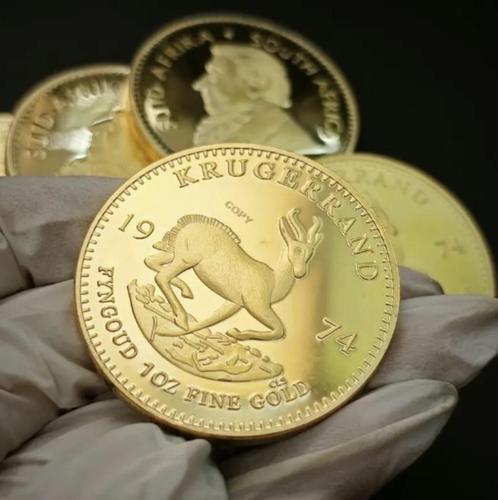Zuid-Afrika 1974, Krugerrand herdenkingsmunt., Postzegels en Munten, Munten | Afrika, Losse munt, Zuid-Afrika, Verzenden
