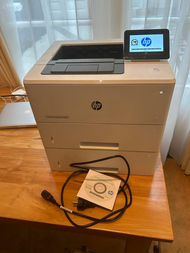 Hp laserjet enterprise m506, Computers en Software, Printers, Gebruikt, Laserprinter, Zwart-en-wit printen, Draadloos, Ophalen