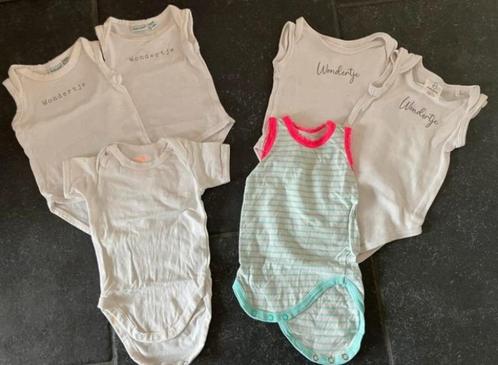 6 Gebruikte rompers maat 50/56, Kinderen en Baby's, Babykleding | Maat 56, Gebruikt, Jongetje of Meisje, Nacht- of Onderkleding