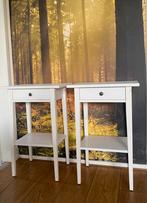 Nachtkastjes IKEA Hemnes 2 stuks wit, Ophalen, Zo goed als nieuw, Minder dan 45 cm, 55 tot 70 cm