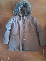 Grijs blauwe winterjas met bontkraag maat L., Blauw, Maat 42/44 (L), Ophalen of Verzenden, Zo goed als nieuw