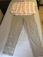 Broek met bloesje maat 44, Maat 46/48 (XL) of groter, Ophalen of Verzenden, Miss Etam, Grijs