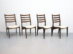 Deense eetkamerstoelen | Set van 4 | Eiken, Ophalen, Gebruikt, Bruin, .