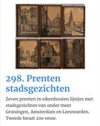 Prenten Amsterdam, Leeuwarden en Groningen, Antiek en Kunst, Kunst | Etsen en Gravures, Ophalen of Verzenden