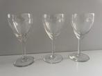 3 Vintage gedecoreerde Port Glazen, Antiek en Kunst, Antiek | Glas en Kristal, Ophalen of Verzenden