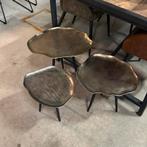 3x bronskleurige salontafel set (50/40/30 cm), Minder dan 50 cm, Nieuw, Minder dan 50 cm, Modern