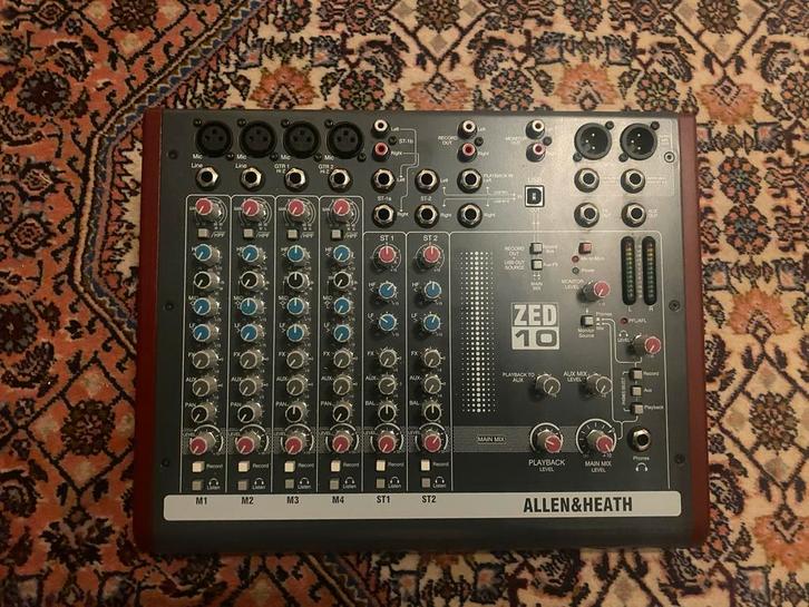 Allen & Heath ZED 10 Mixer, Muziek en Instrumenten, Mengpanelen, Gebruikt, 5 tot 10 kanalen, Microfooningang, Ophalen of Verzenden
