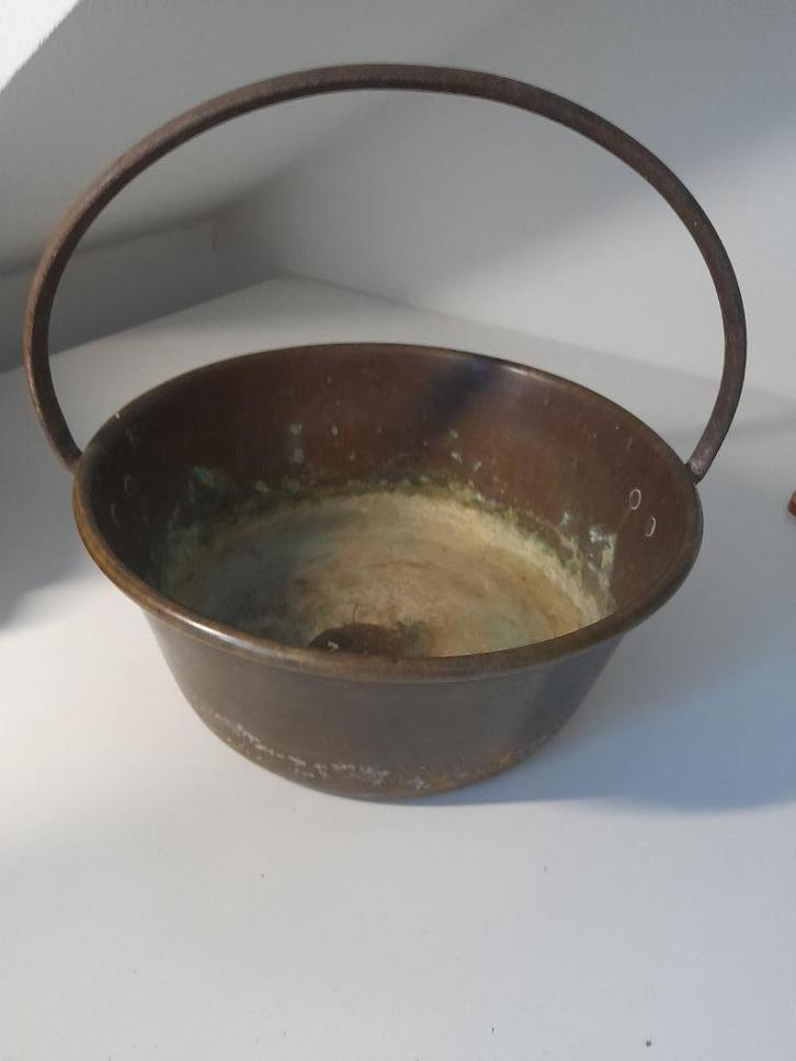 Koperen bak voor houtblokken, Antiek en Kunst, Antiek | Koper en Brons, Koper, Ophalen of Verzenden