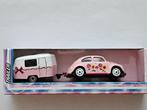 Majorette Volkswagen Beetle Kever met caravan Special, Hobby en Vrije tijd, Modelauto's | Overige schalen, Nieuw, Auto, Verzenden