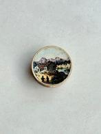 Antiek kartonnen biedermeier sieradendoosje juwelendoosje, Antiek en Kunst, Ophalen of Verzenden