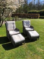 Lounge stoelen met voetenbank van Garden Impressions, Ophalen, Zo goed als nieuw, Wicker, Verstelbaar
