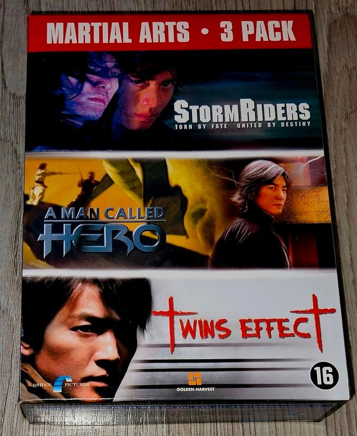 Martial Arts 3-Pack: Storm Riders, A Man Called Hero, Twins, Cd's en Dvd's, Dvd's | Actie, Gebruikt, Martial Arts, Boxset, Vanaf 16 jaar
