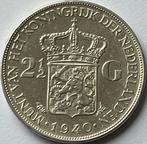 Mooie rijksdaalder 1940, Postzegels en Munten, Munten | Nederland, Zilver, 2½ gulden, Koningin Wilhelmina, Ophalen of Verzenden