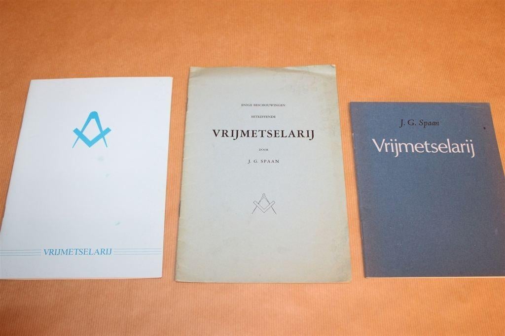 3 boekjes over Vrijmetselarij, Ophalen of Verzenden, Zo goed als nieuw