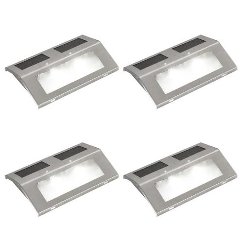 4x Solar trapverlichting trappenlamp LED RVS GRATIS BEZORGD!, Doe-het-zelf en Verbouw, Ladders en Trappen, Nieuw, Trap, Minder dan 2 meter