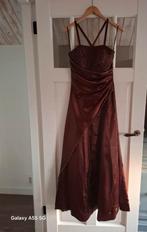 Bruine galajurk, Kleding | Dames, Galajurk, Bruin, Ophalen of Verzenden, Zo goed als nieuw